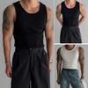 Herren Sommer Sport Weste O Hals Faden Amerikanischer Stil Gute Atmungsaktivität Einfarbig Ärmellos Schweiß Absorption Pullover Gym Fitness Jogging Tank