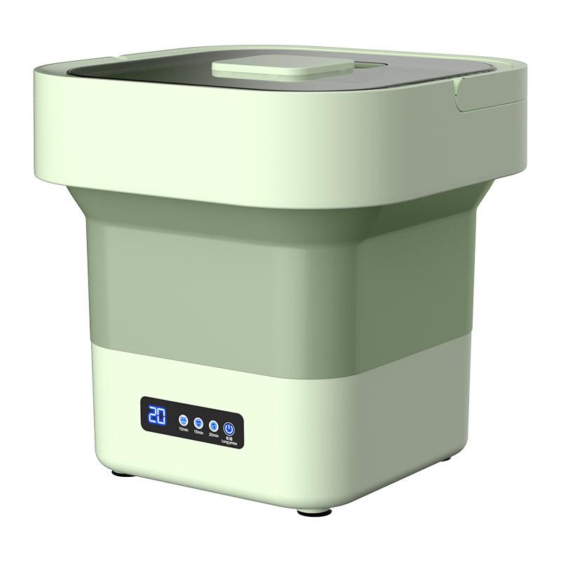 Mașină de spălat compactă pliabilă: Spălare și Centrifugare de Capacitate Mare pentru Spații Mici. Ideal pentru Lenjerie Intimă, Șosete, Haine de Bebeluș, Cămine Studențești și Case.