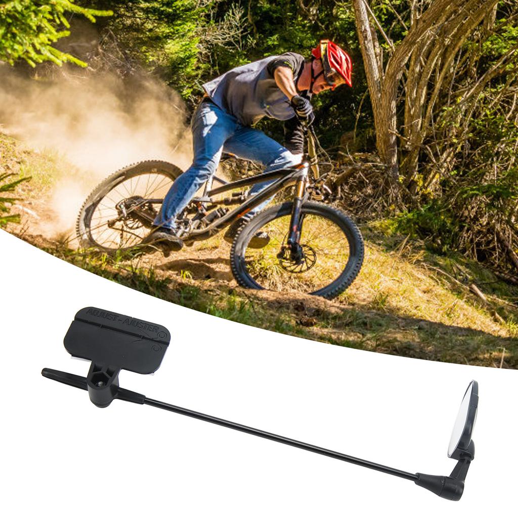 Bike Helmet Mirror Aluminum Alloy Safety Reflective 360 Degree Adjustment Flat Design Cycling Helmet Rear View Mirror