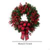 Christmas Wreath Hanging Decoration Red Berries Centerpiece Garland Traditional