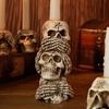 Kunstharz Handwerk Knochen Kerzenständer Kerzenhalter Halloween Zubehör Skelett Kandelaber Heimdekorationszubehör