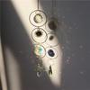 Crystal Suncatcher Sun Moon Stars Prism Beads Rainbow Balls Tear Drops Sun Catcher for Garden Decoration Hanging Windows Pendant