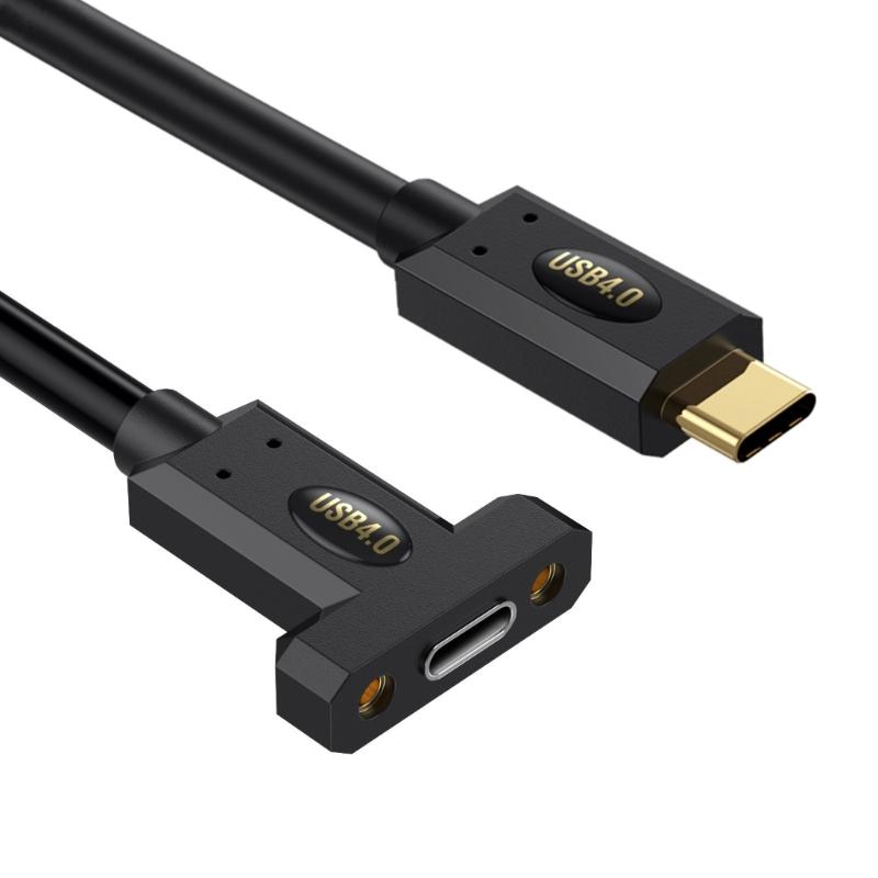 90 Degree USB4 Cable 40Gbps Data Transfer 240W USB C to USB C Cable Fast Charging 8K@60Hz USB 4 Cable