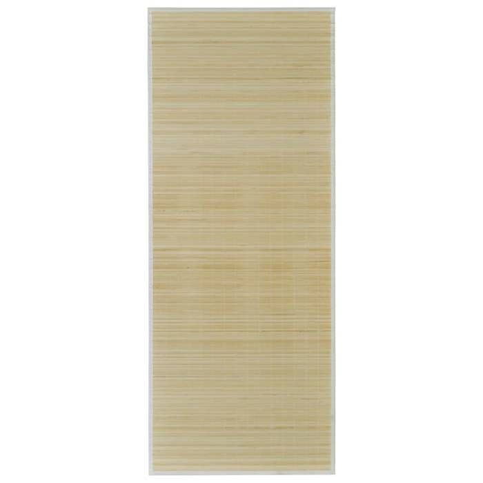 Tapis - vidaXL - Rectangulaire - 80 x 300 cm - Bambou naturel - Antidérapant PVC