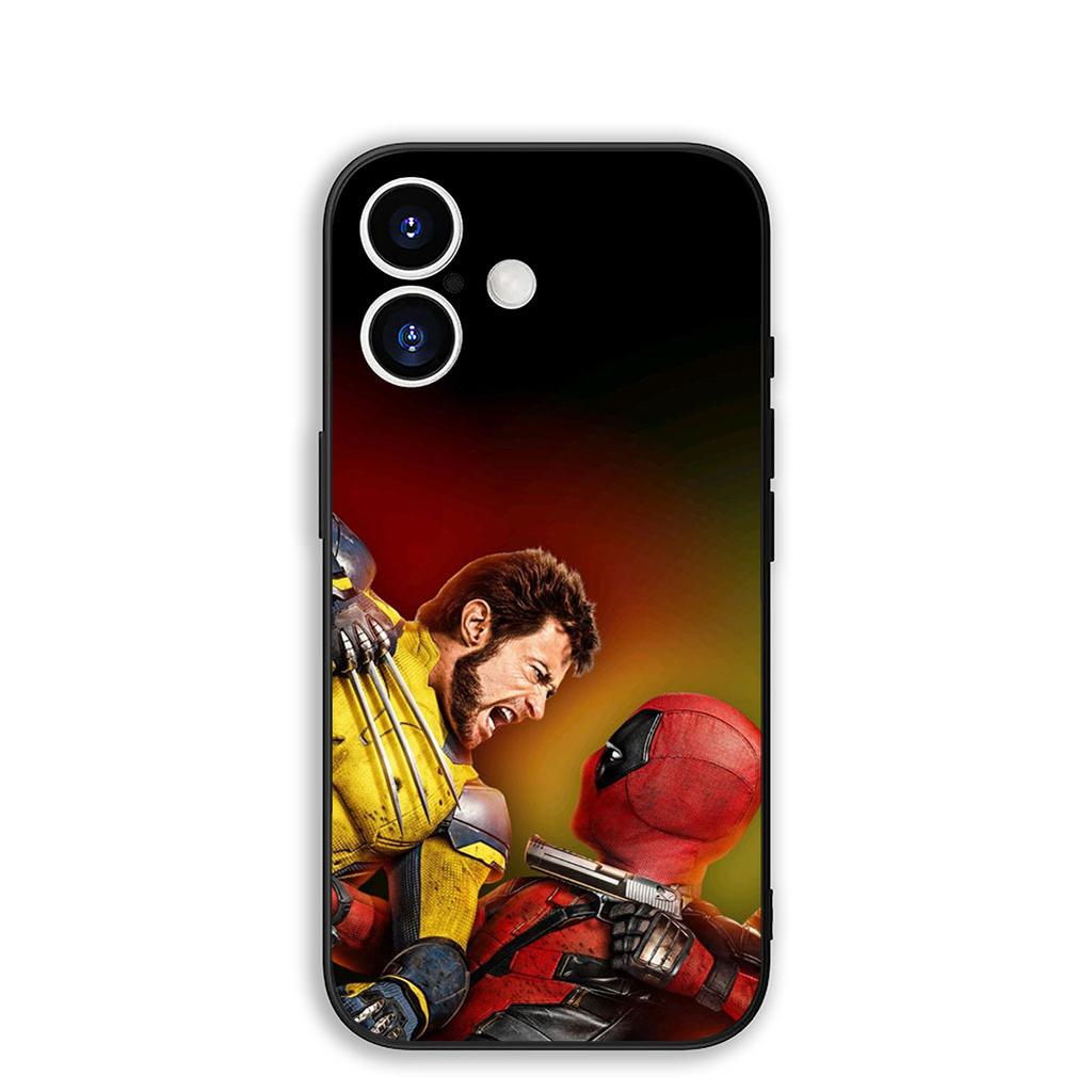 Cover for Apple iPhone 17 16 Plus 13 12 Pro Max Mini X XR Xs ProMax 16E 15+ 17+ Air Phone Case Wolverine Marvel Deadpool