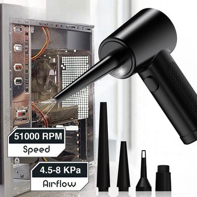 51000 Compressed Dust Blowing Guns Handheld PC Camera Keyboard Cleaner 68W DC 5V Cordless Air Duster RPM Electric Air Blower