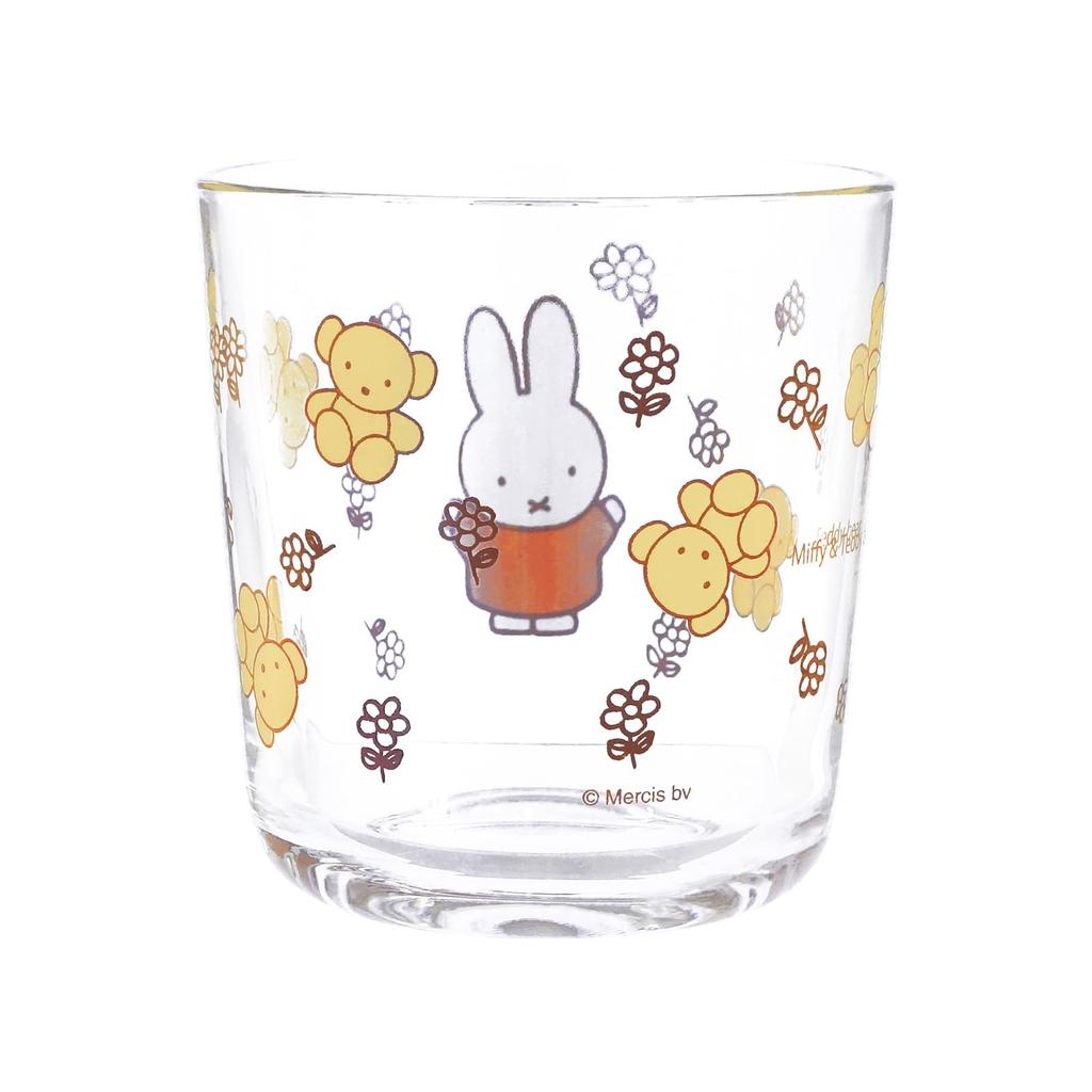Dick Bruna Glass Miffy Teddy Made in 413104 "Miffy" Tumbler, Approx. 280ml, Tableware, Accessories, & Bear, Japan,