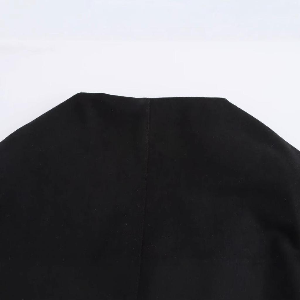 2024 Autumn Women's Oversized Suit Jacket with European & American Style Scarf Blend