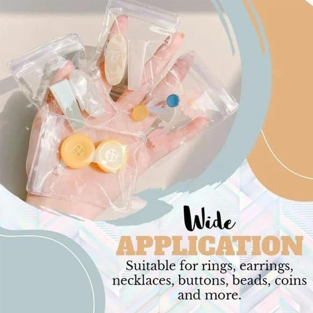 New Transparent Jewellery Storage Book For Earring Rings Necklace Organizer 20 Bags