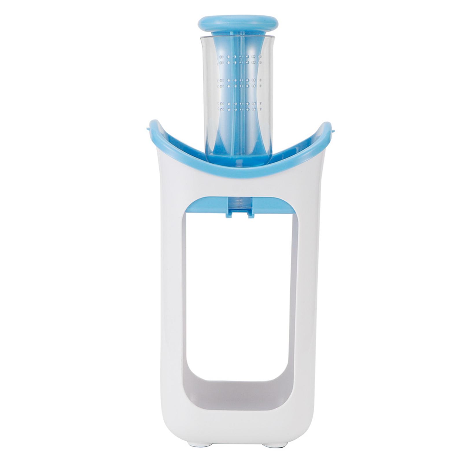 

Squeeze Station Press & Store System Portable Children Fruit Puree Squeezer Food Pouches for Home Kitchen(Blue )