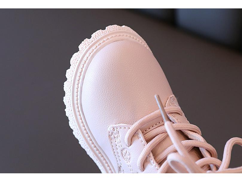 2024 Zimowe Dziecięce Ocieplane Skórzane Martensy - Brytyjski Styl dla Chłopców i Dziewczynek