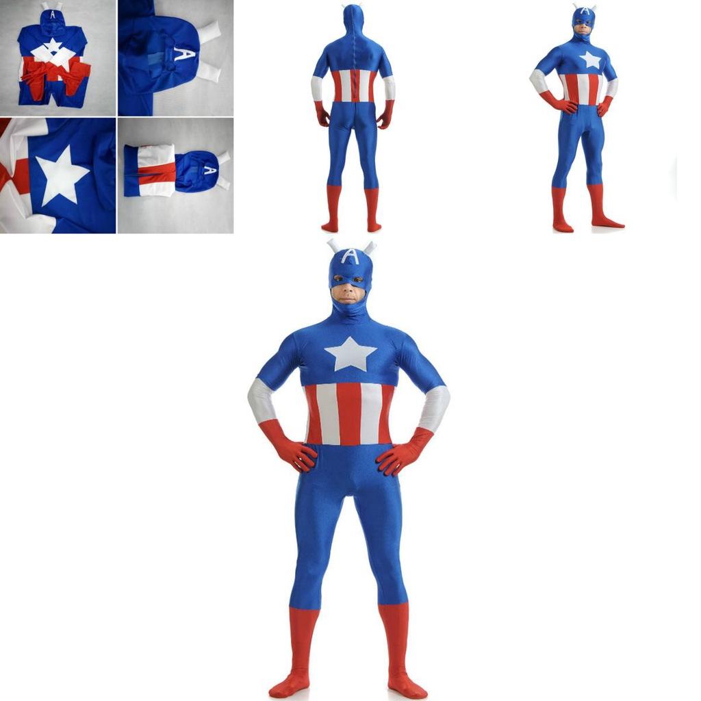 Stunning Avengers Superhero Captain Costume With Exquisite Workmanship For Adults