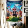 Roblox Poster Wall Hanging Printed Fabric Blanket Decorative Tapestries for Bedroom Living Room Home Decor