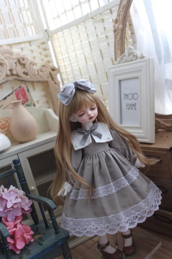 HAMRETHYPPZ 14 16 13 BJD Ball-Jointed Doll Dress Doll Costume Maid Outfit Ball-Jointed Doll Dress Princess Dress, Princess Skirt, Cute Maid Skirt,
