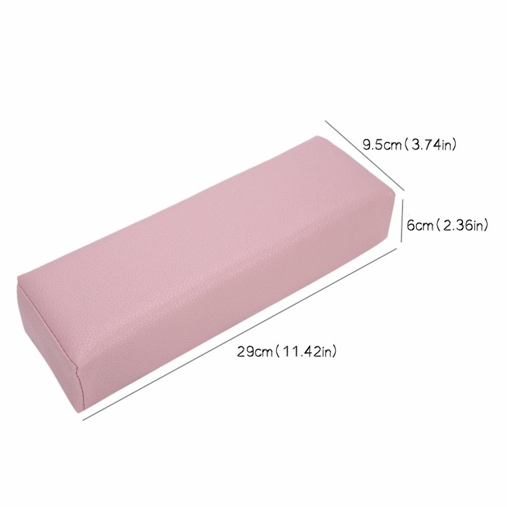 PU Leather Nail Art Hand Pillow Waterproof Soft Nail Arm Rest Cushion Rectangular Manicure Hand Pad Gel Nail Care Use