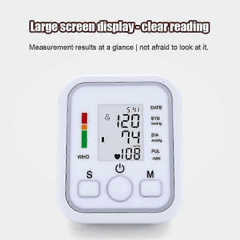 Digital Blood Pressure Monitor Automatic Blood Pressure Heart Rate Monitoring Machine with 8.7-12.6