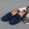 Men Casual Shoes Men's Loafers Flats Men Breathable Slip-On Soft Leather Driving Shoes Moccasins Suede Shoes Men Big Size 38-47