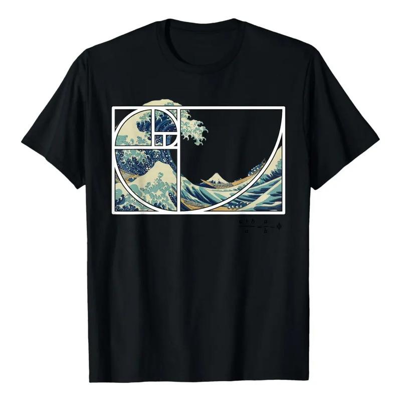 Camiseta La Gran Ola De Fibonacci En Kanagawa (1) S