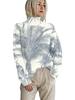 High-Neck Printed Pullover Sweater LYH0911