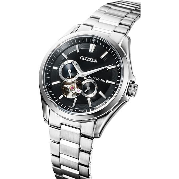 Citizen Men's NP1010-78E ( Watch CITIZEN COLLECTION Mechanical Open Heart) Round Watch Silver