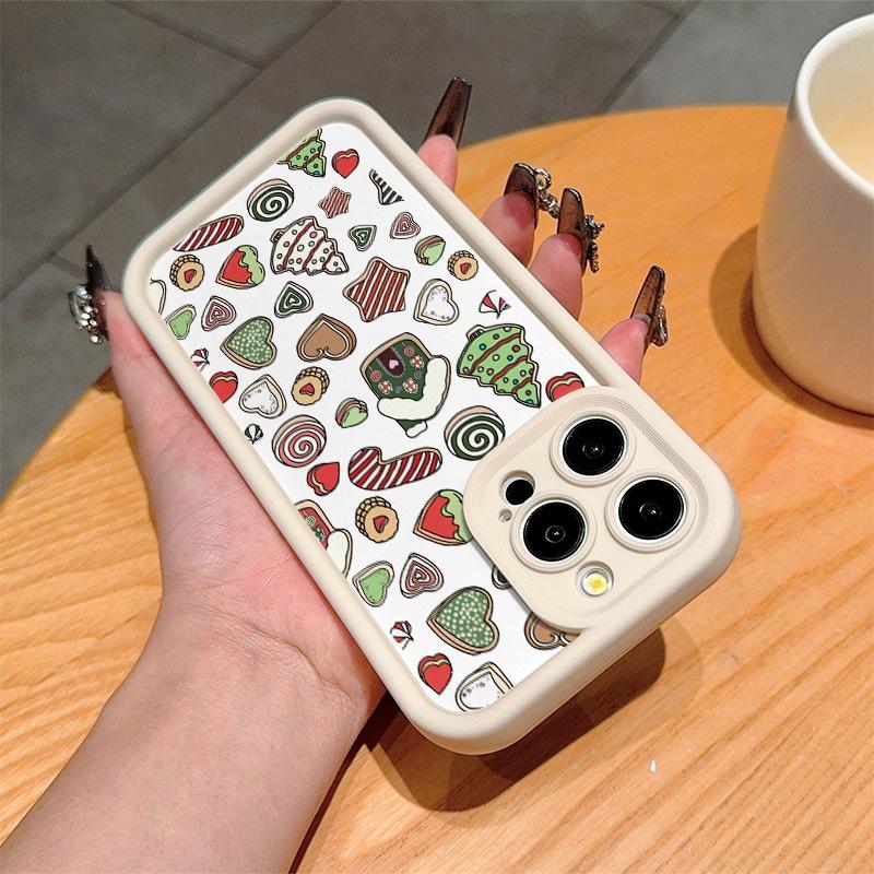 Christmas pattern for iPhone16ProMax phone case 14 Apple 13 matte 11/12/15 plus premium