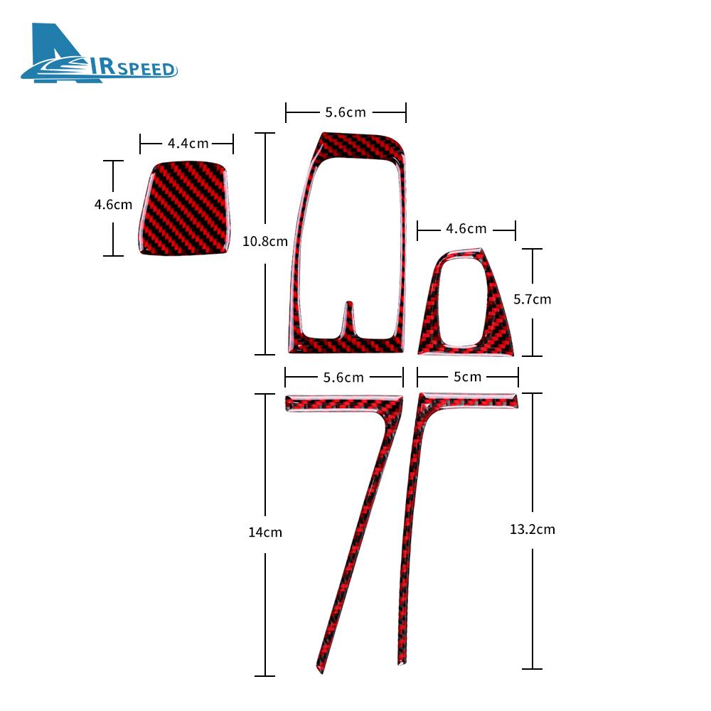 Real Soft Carbon Fiber for Mercedes Benz Smart 451 Fortwo 2008 2009-2014 2015 Car Door Window Lift Switch Button Panel Sticker