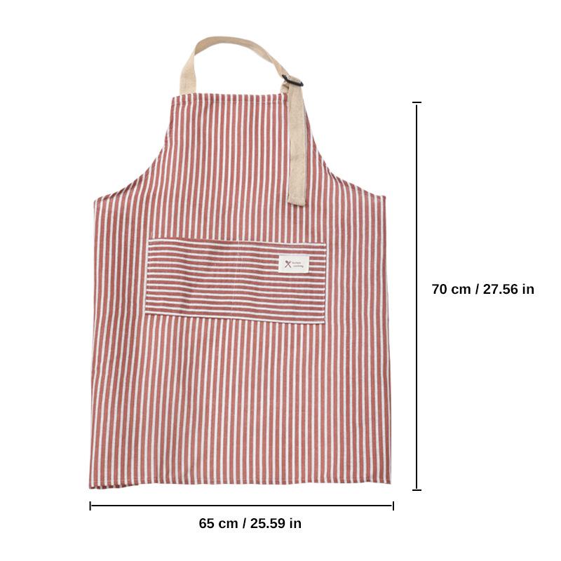 Oilproof Princess Apron for Women: Wipeable Kitchen Bib with Back Buckle and Large Pocket