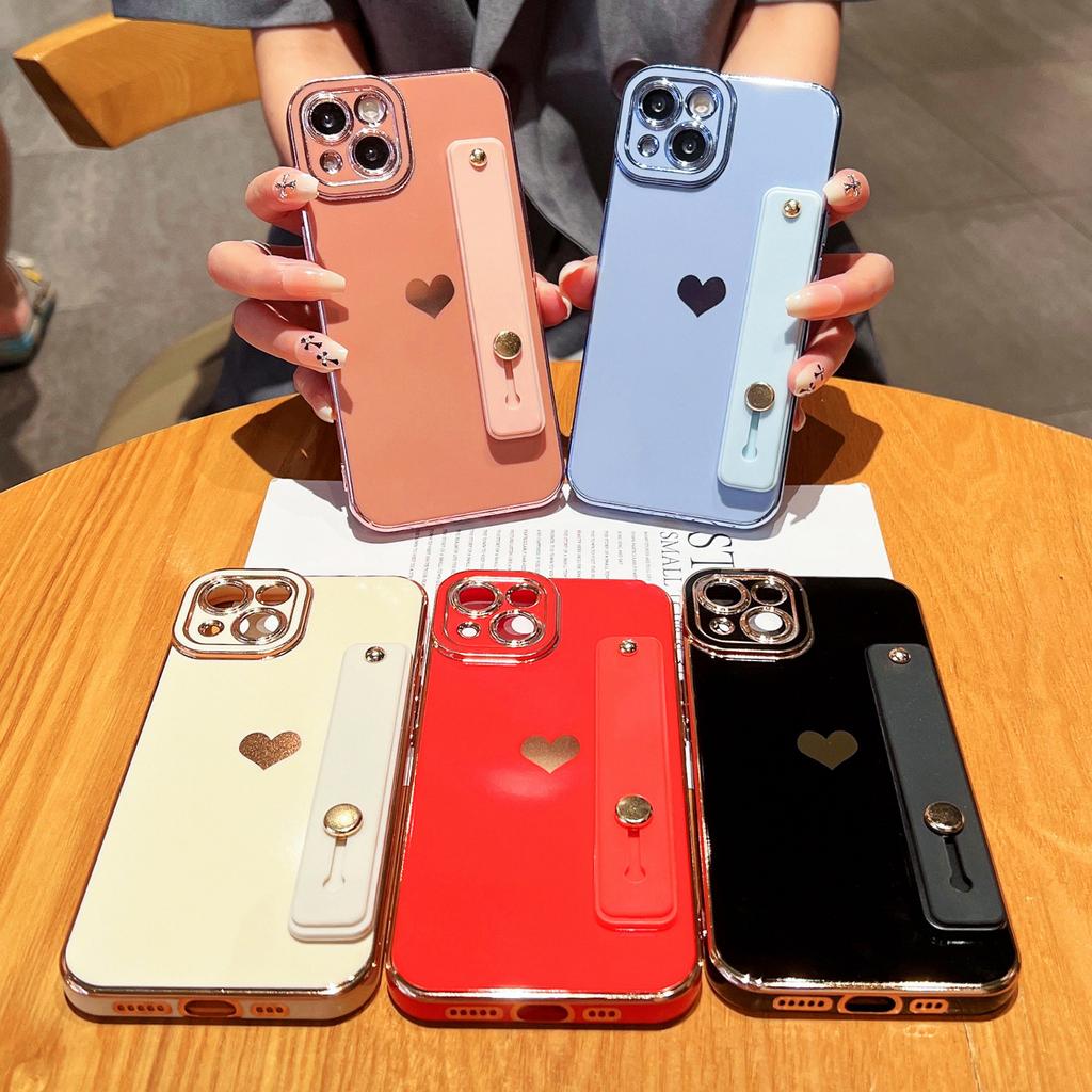 Angel Eye Electroplating Side Strap Figure 16 Apple Soft Case 15 Love Strap Wrist Strap Applicable to iPhone17ProMax