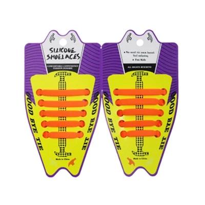 10 Stück/Set Elastische Silikon-Schnürsenkel Kinder Sport Laufen Keine-Krawatte-Schnürsenkel Alle Sneaker Schuhschnürsenkel Passform Riemen Schnürsenkel