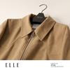 ELLE Women's Khaki Lapel Workwear Jacket