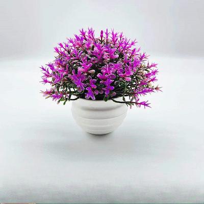 Artificial Potted Plants Artificial FlowersSmall Ornaments Four-legged Grass Small Hemispherical Green Plants