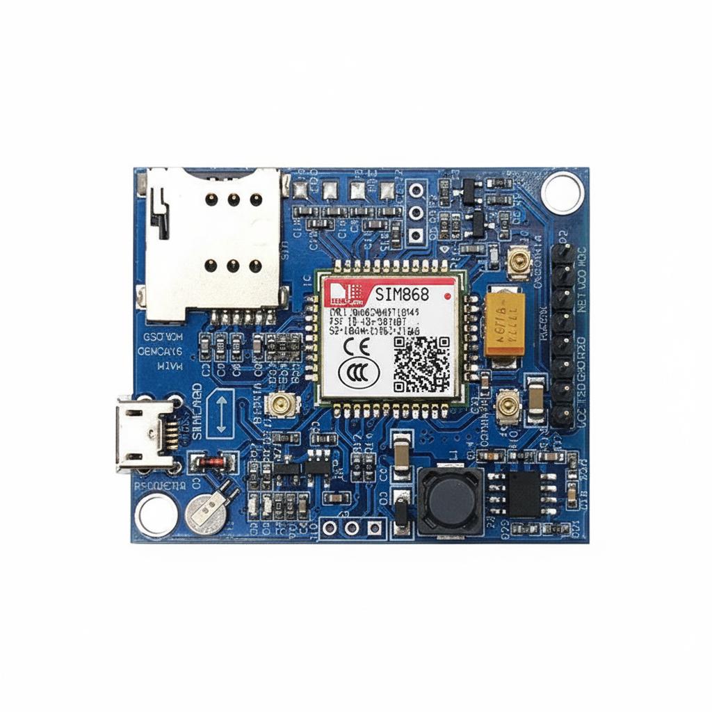 

Плата розробки SIM868 Модуль GSM/GPRS/Bluetooth/GPS 10*10*2 білий