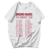 Men T Shirt 2026 The Romantic Tour American Singer Bruno Mars Idea Y2K Graphic Oneck Unisex Clothes T Shirts