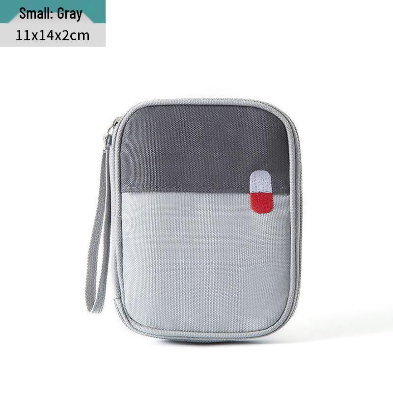 Portable Emergency First Aid and Medicine Storage Bag for Travel and Home
