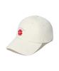 COVERNAT WOMAN Clover Heart Boucle Embroidery Ball Cap Ivory