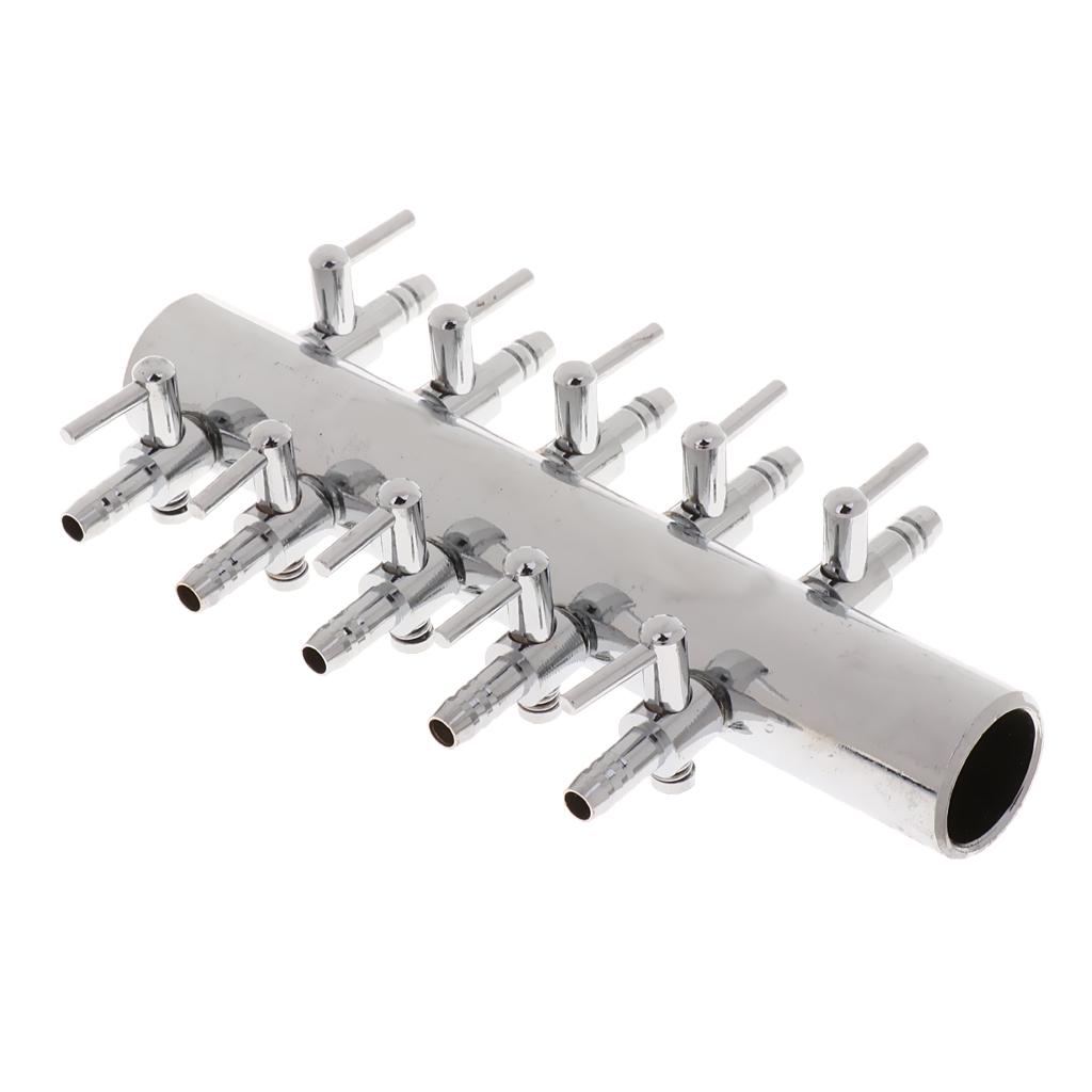 4/6/8/10/12 Way Pump Manifold for Marine Fish Tank Aquarium