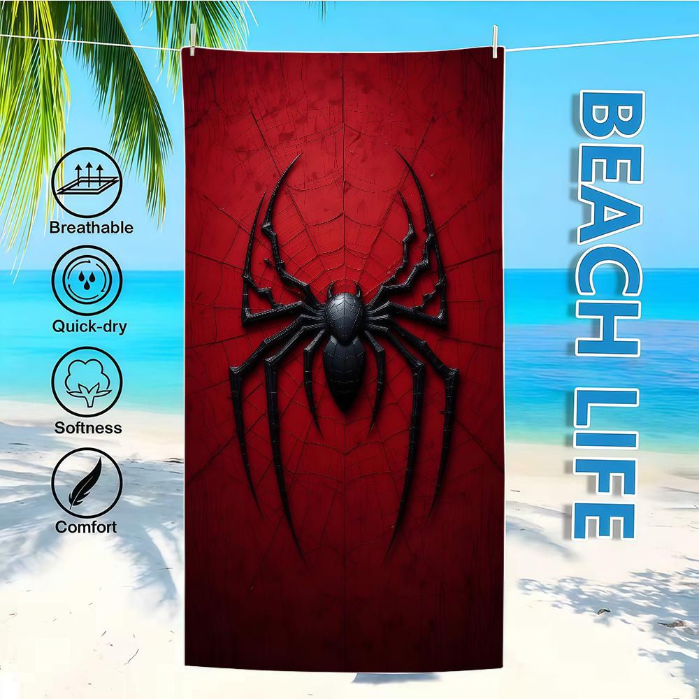 Towel Textile Logo Bathrobe Beach S-SpiderS-ES Quick-Drying Lightweight Portable Camping M-ManS Swim Pool Travel