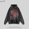 Heavyweight 420g Cotton Hoodie With Anime Print Unisex Oversized Streetwear Long Sleeve Sweatshirt
