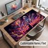 Skull Gothic Theme Customized Mouse Pad Personalized Print Name Text Desk Mat For Home Office Table Decor