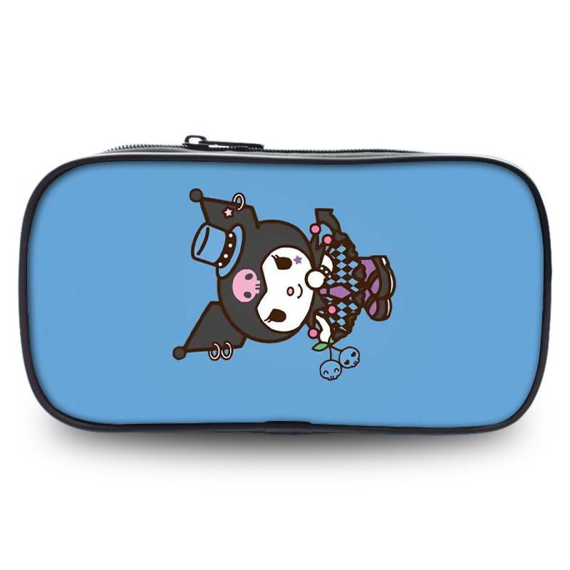 Cute Kuromi Pencil Case Sanrio Student Large Capacity Stationery Storage Bag