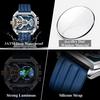 POEDAGAR E106 Luxury LED Display Men Wristwatch Fashion Luminous Sports Waterproof Calendar Quartz Watch for Men's Montres Homme