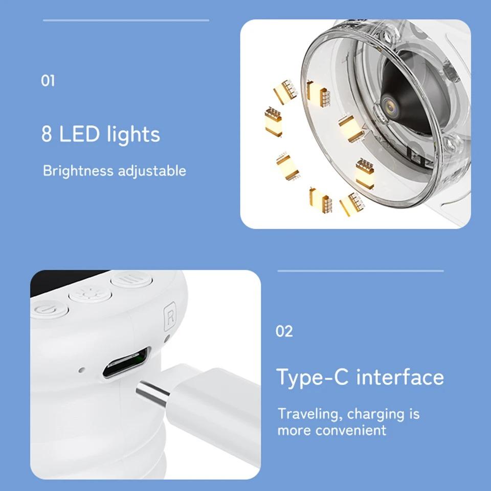 Handmikroskop Digitalmikroskop für Kinder-Tragbares 2" Digitalmikroskop für Kinder mit 2M Auflösung 1080P FHD Pädagogische Wissenschaftsspielzeuge