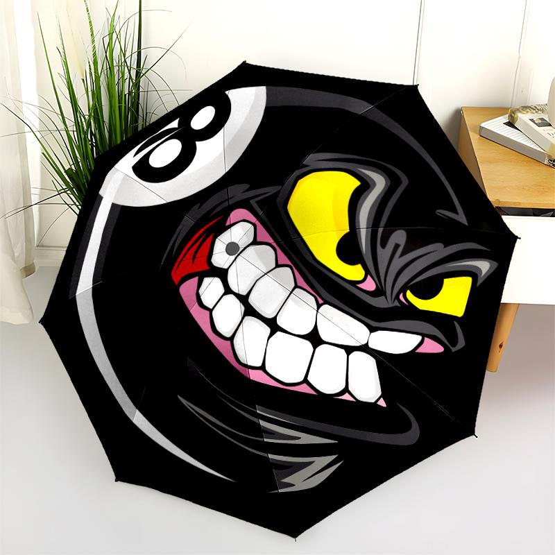 1PC billiards Umbrella Portable Folding Umbrella Iron Frame Hole Bone Structure Outdoor Home Umbrella A9