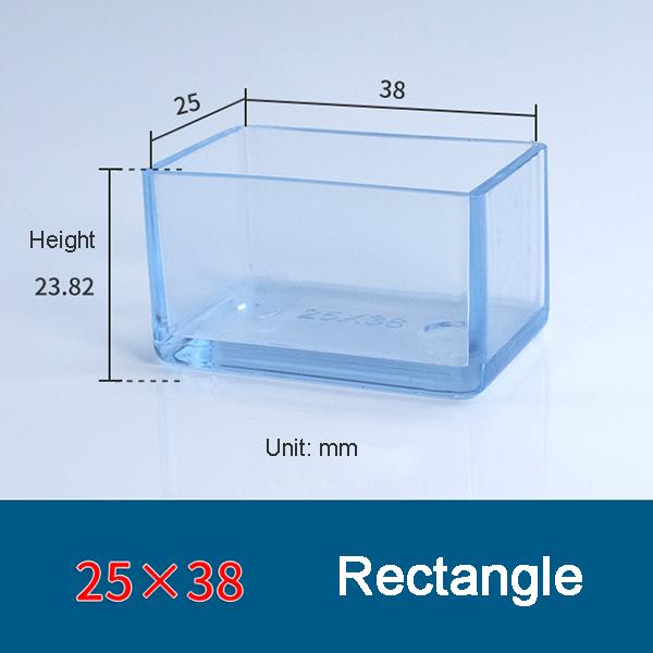 Transparent Thickened Table Foot Mat, Protective Cover, Non-slip, Wear-resistant, Furniture, Chair Noise, 4 Pcs Set Foot Cover