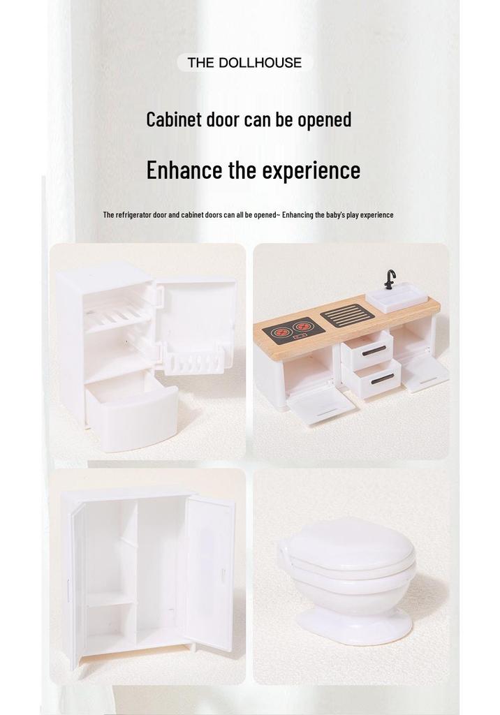 Educational Dollhouse for Early Learning and Role-Playing: Enhances Motor Skills and Cognitive Development