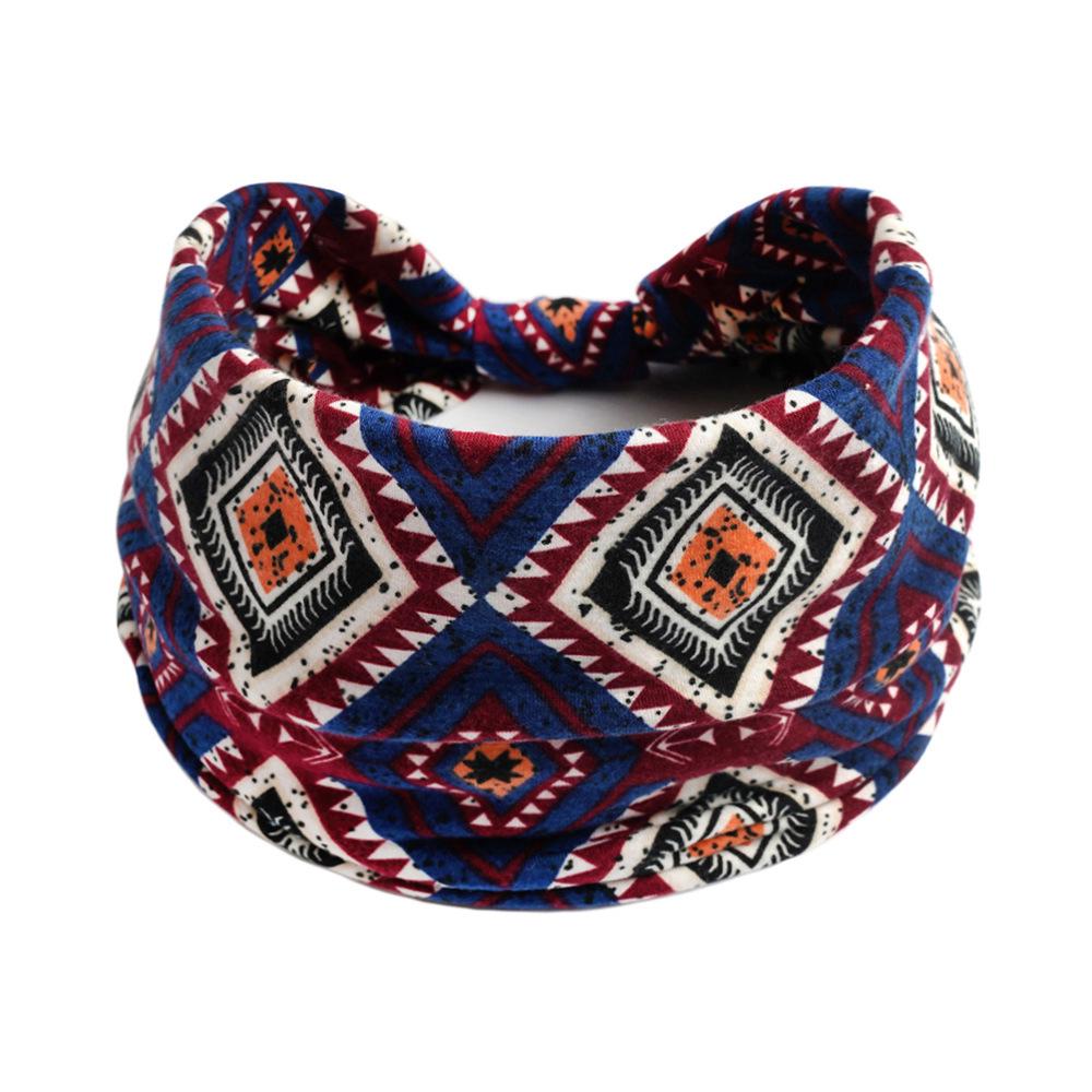 Women's Wide Retro-Style Elastic Sports Headband - Yoga & Hair Accessory