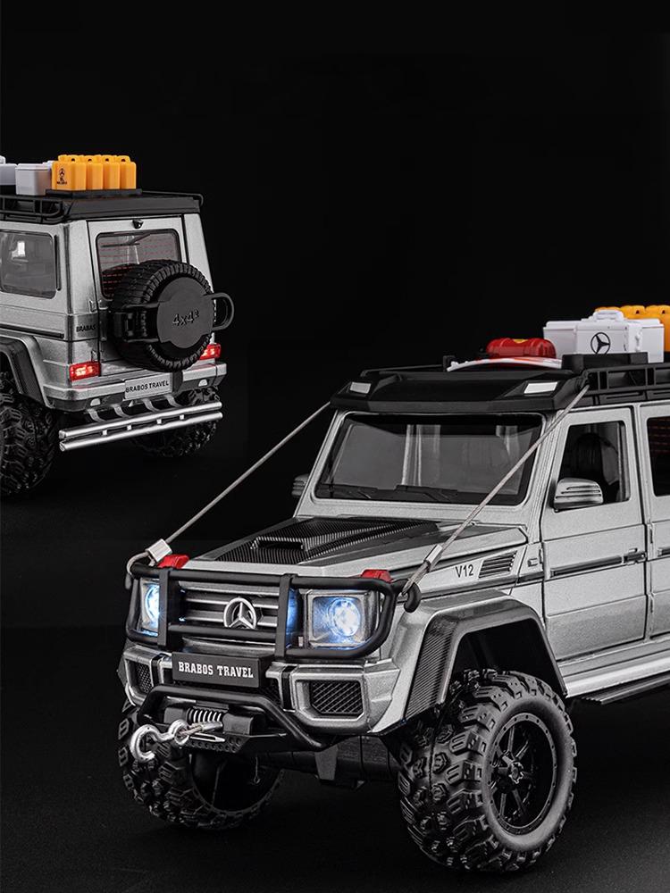 1:24 Mercedes-Benz G550 4X4 Modified Version Off-road Car Diecast Car Advanced Collection Ornament Car Models