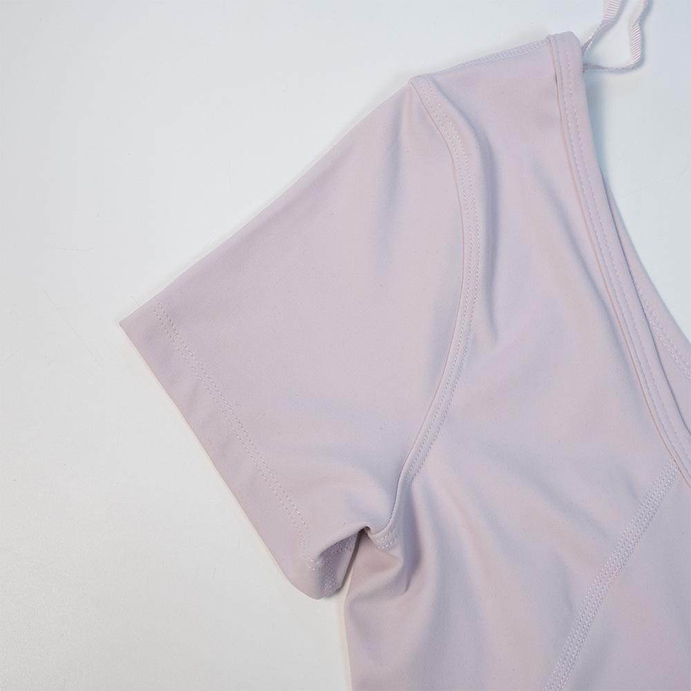 Sommer Leichtes Yoga-Top: Hüfttiefes Kurzarm-T-Shirt für Freizeit-Sport und Fitness