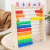 10-Row Counting Toy Classic Wooden Educational  Math 100 Beads With Counting Sticks Number Alphabet Card Preschool Math Learning
