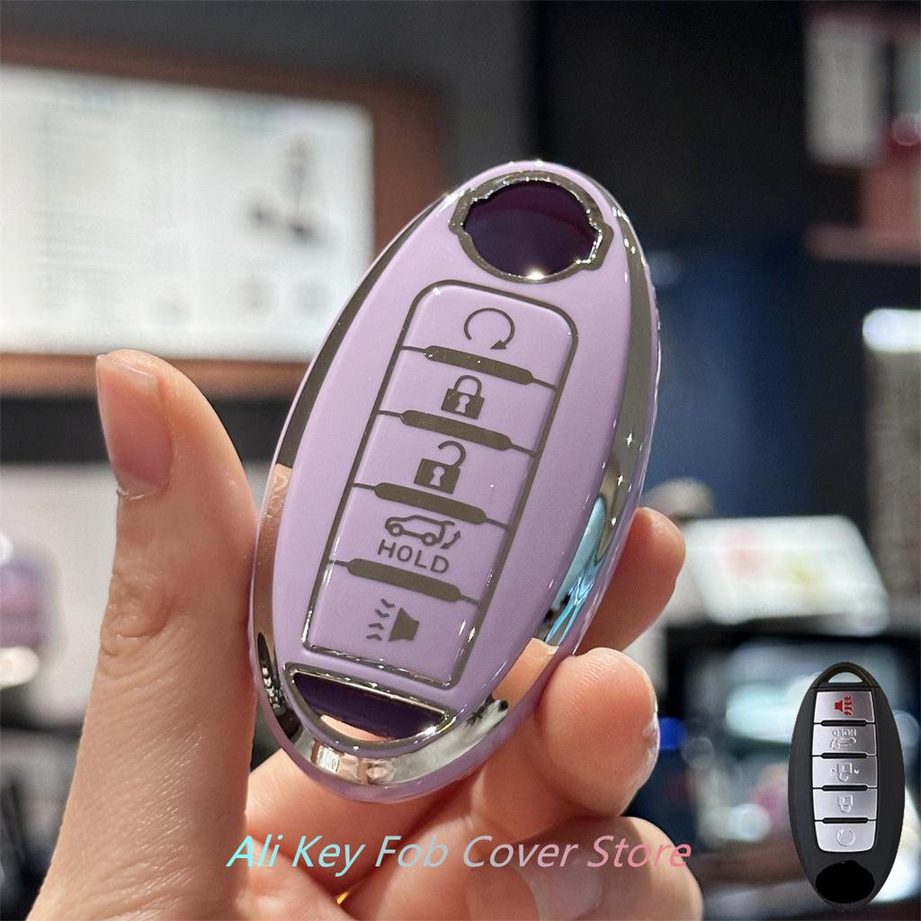 Key Fob Cover Keychain Lanyard for Nissan Altima Maxima Murano Rogue Sentra 370z Pathfinder Smart Control Key Protecto